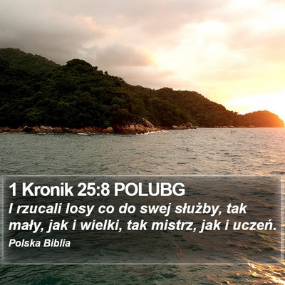 1 Kronik 25:8 POLUBG Bible Verse Image