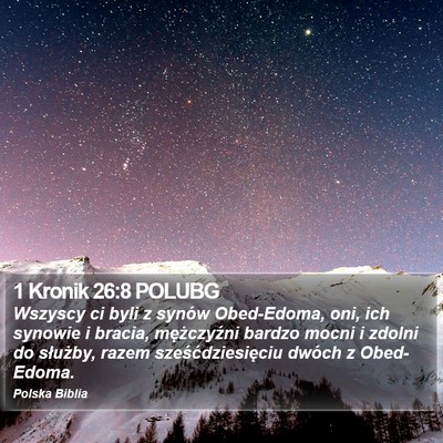 1 Kronik 26:8 POLUBG Bible Verse Image