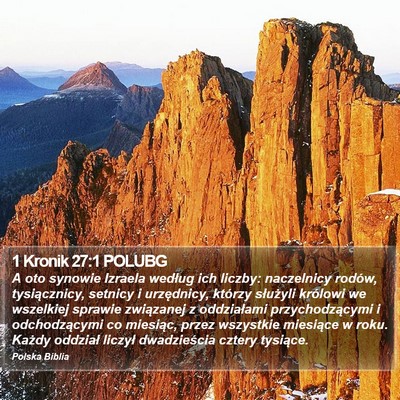 1 Kronik 27:1 POLUBG Bible Verse Image