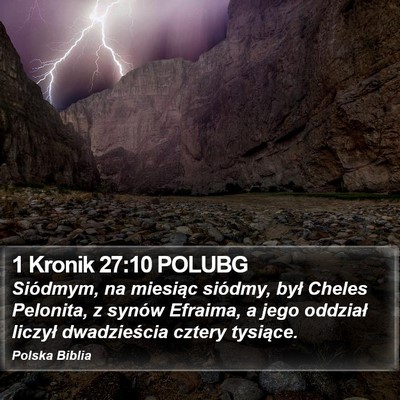 1 Kronik 27:10 POLUBG Bible Verse Image