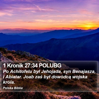 1 Kronik 27:34 POLUBG Bible Verse Image