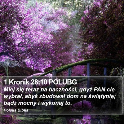 1 Kronik 28:10 POLUBG Bible Verse Image