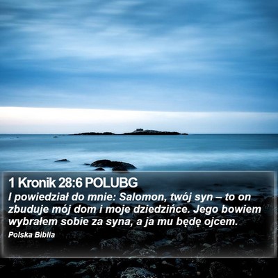 1 Kronik 28:6 POLUBG Bible Verse Image