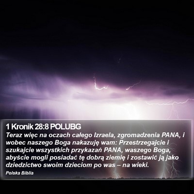 1 Kronik 28:8 POLUBG Bible Verse Image