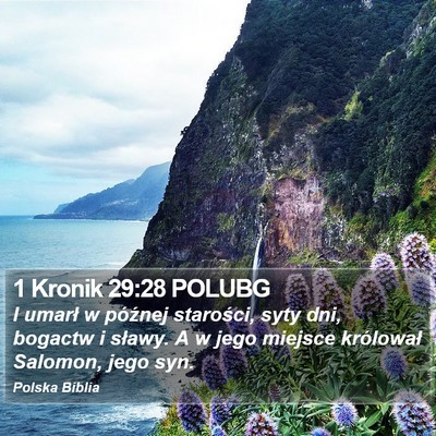 1 Kronik 29:28 POLUBG Bible Verse Image