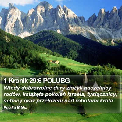 1 Kronik 29:6 POLUBG Bible Verse Image