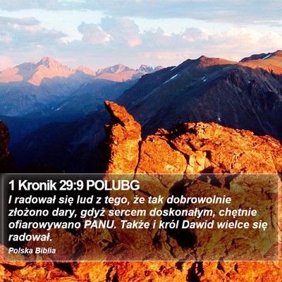 1 Kronik 29:9 POLUBG Bible Verse Image