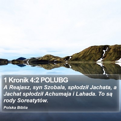 1 Kronik 4:2 POLUBG Bible Verse Image