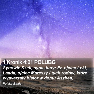 1 Kronik 4:21 POLUBG Bible Verse Image