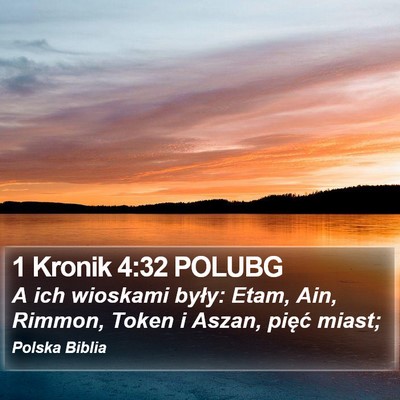 1 Kronik 4:32 POLUBG Bible Verse Image