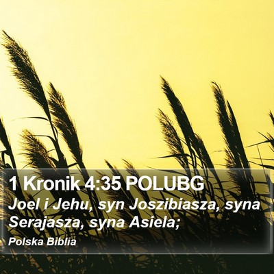 1 Kronik 4:35 POLUBG Bible Verse Image