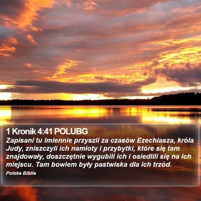 1 Kronik 4:41 POLUBG Bible Verse Image