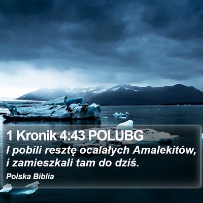 1 Kronik 4:43 POLUBG Bible Verse Image