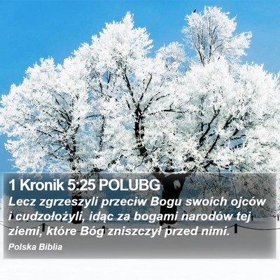 1 Kronik 5:25 POLUBG Bible Verse Image
