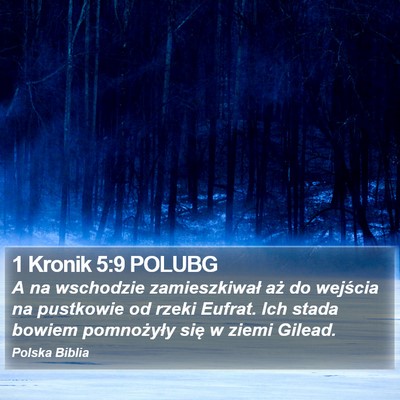 1 Kronik 5:9 POLUBG Bible Verse Image