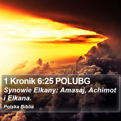 1 Kronik 6:25 POLUBG Bible Verse Image