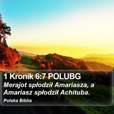 1 Kronik 6:7 POLUBG Bible Verse Image