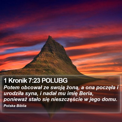 1 Kronik 7:23 POLUBG Bible Verse Image