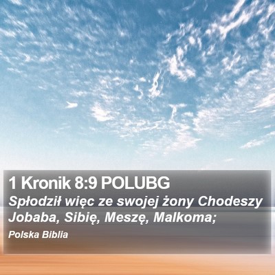 1 Kronik 8:9 POLUBG Bible Verse Image