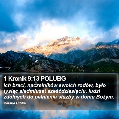 1 Kronik 9:13 POLUBG Bible Verse Image