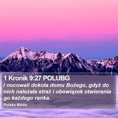 1 Kronik 9:27 POLUBG Bible Verse Image