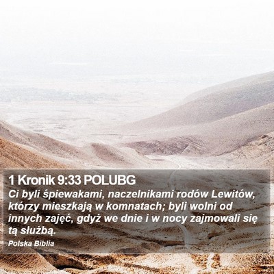 1 Kronik 9:33 POLUBG Bible Verse Image