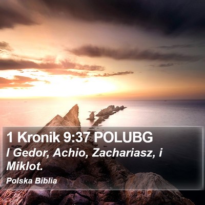 1 Kronik 9:37 POLUBG Bible Verse Image