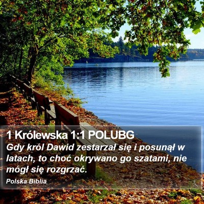 1 Królewska 1:1 POLUBG Bible Verse Image