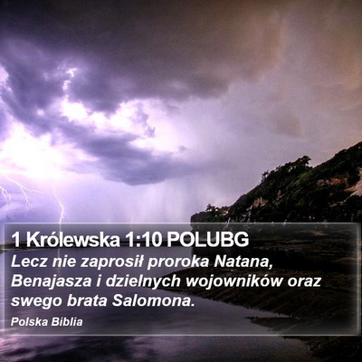 1 Królewska 1:10 POLUBG Bible Verse Image
