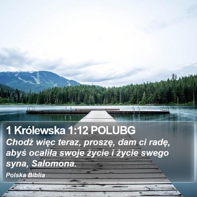 1 Królewska 1:12 POLUBG Bible Verse Image