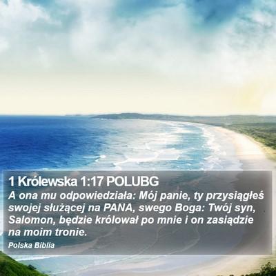 1 Królewska 1:17 POLUBG Bible Verse Image