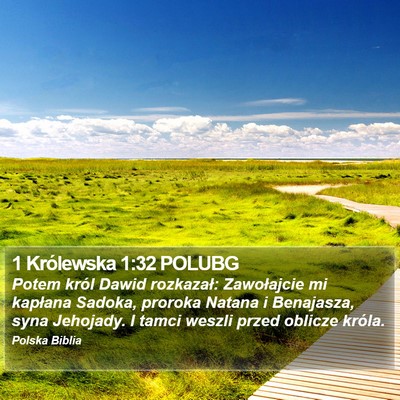 1 Królewska 1:32 POLUBG Bible Verse Image