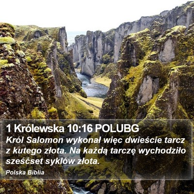 1 Królewska 10:16 POLUBG Bible Verse Image