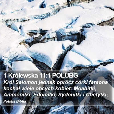 1 Królewska 11:1 POLUBG Bible Verse Image