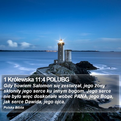 1 Królewska 11:4 POLUBG Bible Verse Image