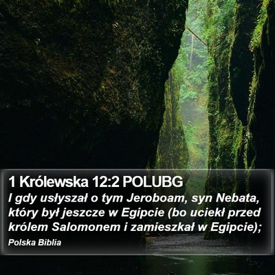 1 Królewska 12:2 POLUBG Bible Verse Image