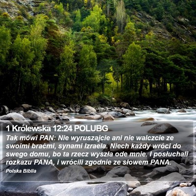 1 Królewska 12:24 POLUBG Bible Verse Image
