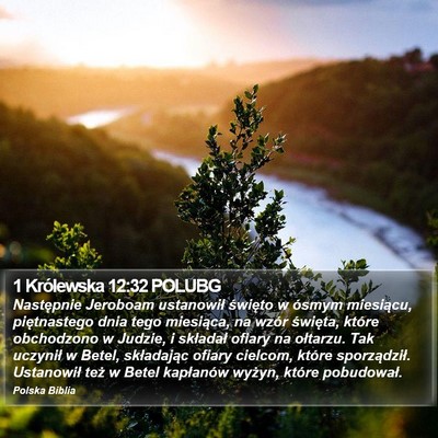 1 Królewska 12:32 POLUBG Bible Verse Image