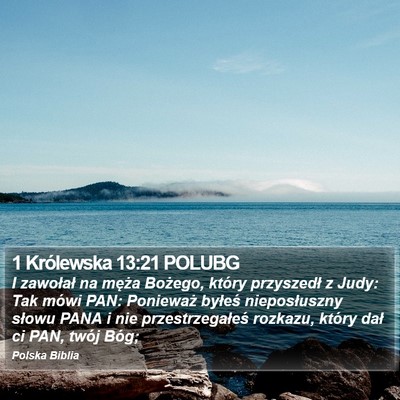 1 Królewska 13:21 POLUBG Bible Verse Image