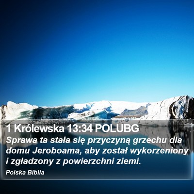 1 Królewska 13:34 POLUBG Bible Verse Image