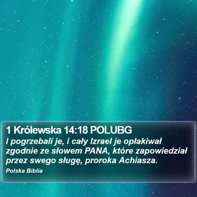 1 Królewska 14:18 POLUBG Bible Verse Image