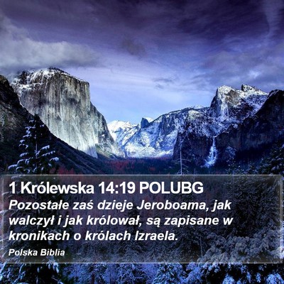 1 Królewska 14:19 POLUBG Bible Verse Image
