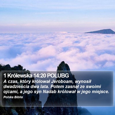 1 Królewska 14:20 POLUBG Bible Verse Image