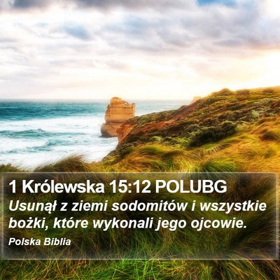 1 Królewska 15:12 POLUBG Bible Verse Image