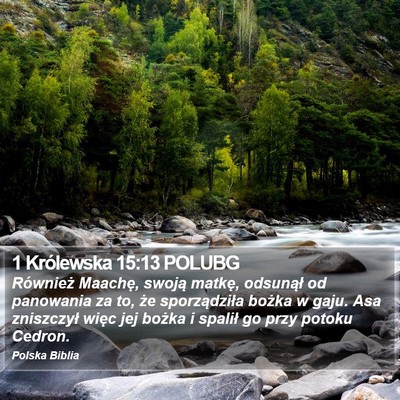 1 Królewska 15:13 POLUBG Bible Verse Image