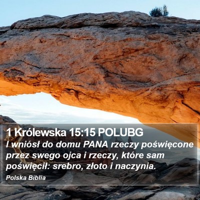 1 Królewska 15:15 POLUBG Bible Verse Image