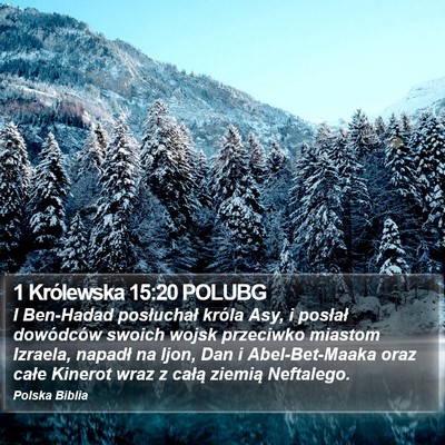 1 Królewska 15:20 POLUBG Bible Verse Image