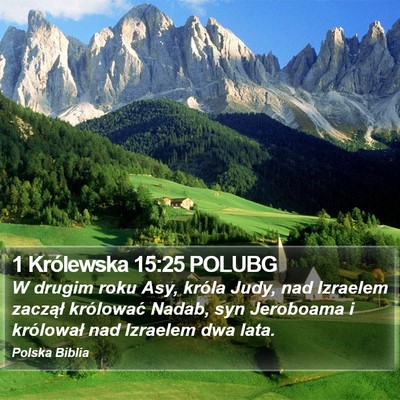1 Królewska 15:25 POLUBG Bible Verse Image