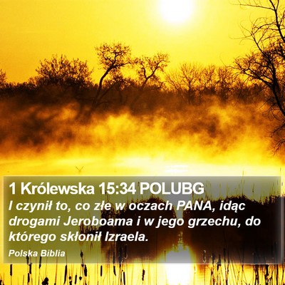 1 Królewska 15:34 POLUBG Bible Verse Image