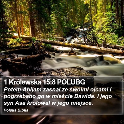 1 Królewska 15:8 POLUBG Bible Verse Image